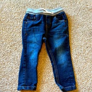 Cat & Jack Drawstring 18 month skinny jeans.  EUC.